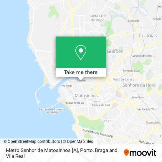 Metro Senhor de Matosinhos [A] map