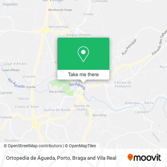 Ortopedia de Águeda mapa