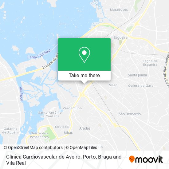 Clínica Cardiovascular de Aveiro map