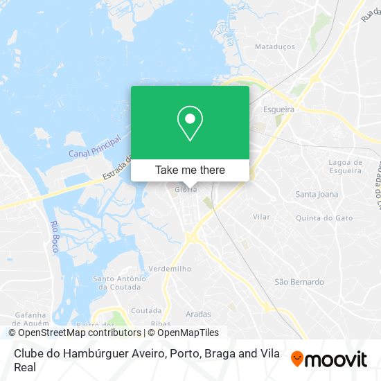 Clube do Hambúrguer Aveiro map