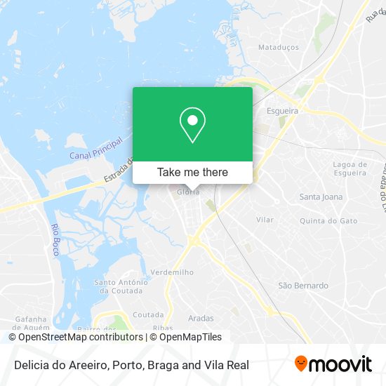 Delicia do Areeiro mapa