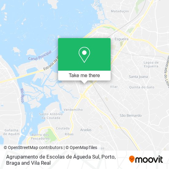 Agrupamento de Escolas de Águeda Sul map