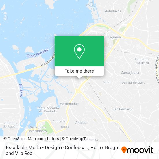 Escola de Moda - Design e Confecção mapa
