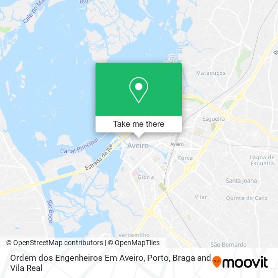 Ordem dos Engenheiros Em Aveiro map