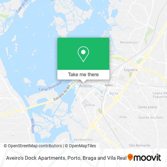 Aveiro's Dock Apartments map