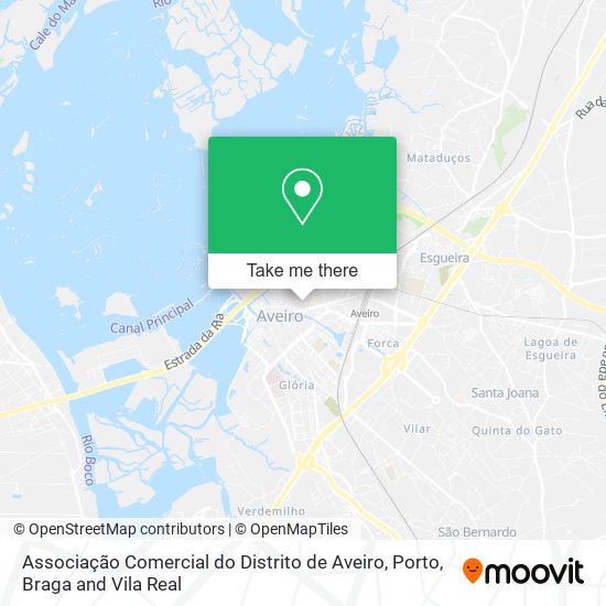 Associação Comercial do Distrito de Aveiro mapa