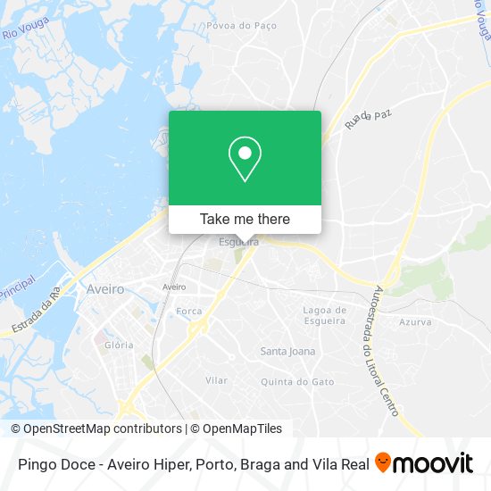 Pingo Doce - Aveiro Hiper map