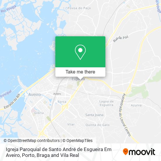 Igreja Paroquial de Santo André de Esgueira Em Aveiro map