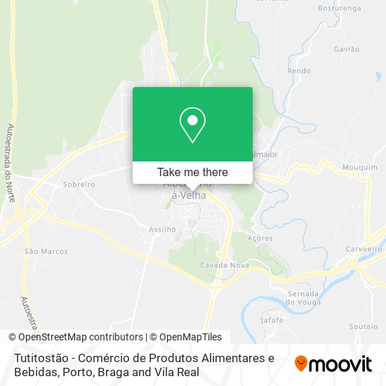 Tutitostão - Comércio de Produtos Alimentares e Bebidas mapa