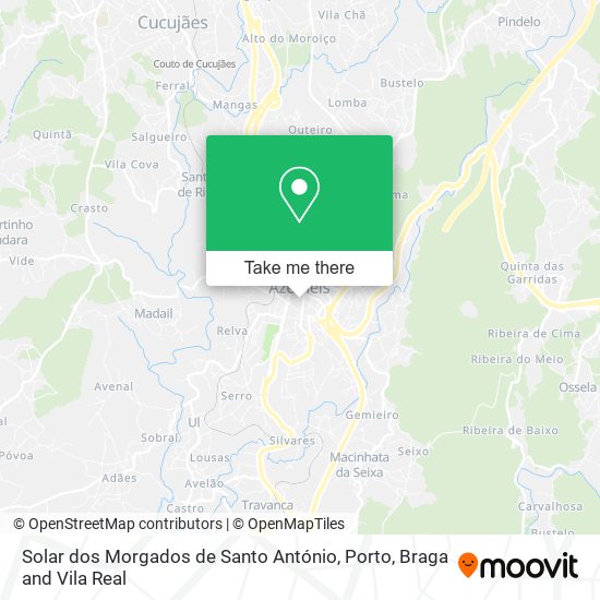 Solar dos Morgados de Santo António mapa