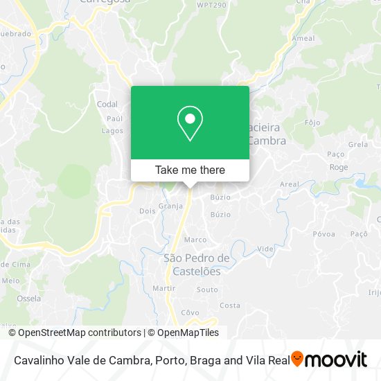 Cavalinho Vale de Cambra map