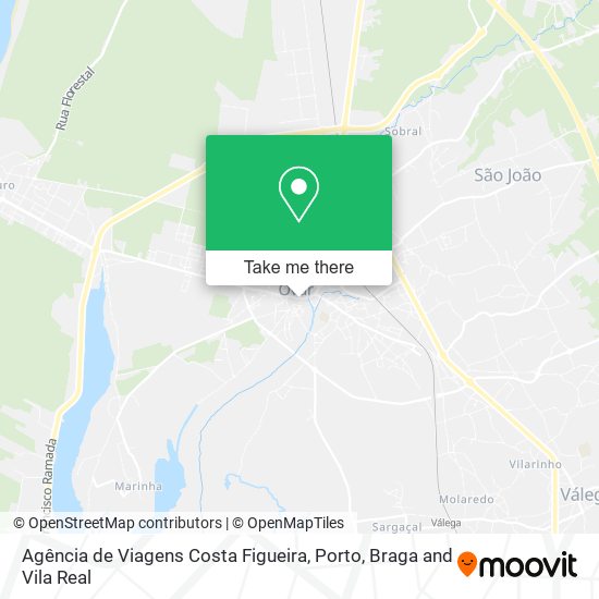 Agência de Viagens Costa Figueira mapa