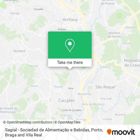 Sagial - Sociedad de Alimentação e Bebidas mapa