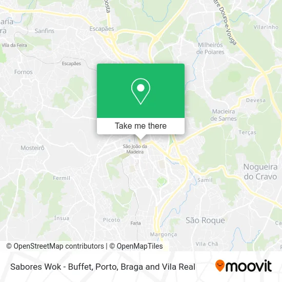 Sabores Wok - Buffet map