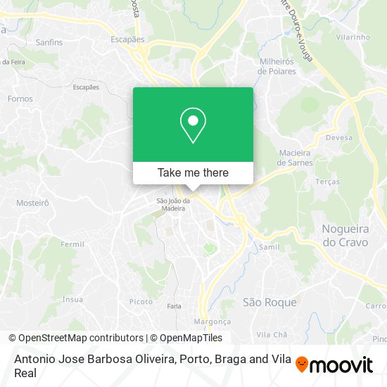 Antonio Jose Barbosa Oliveira mapa
