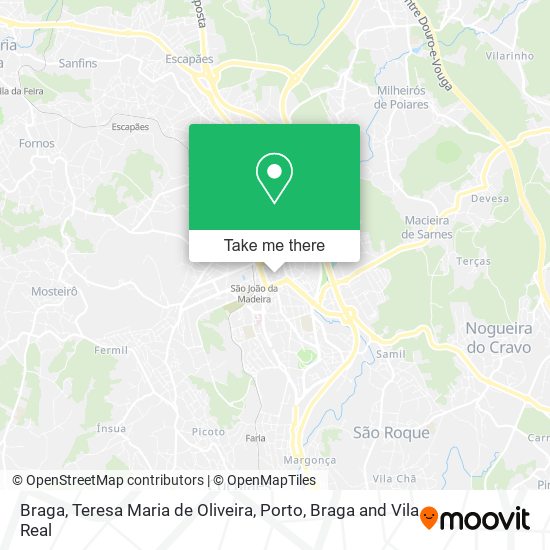 Braga, Teresa Maria de Oliveira map