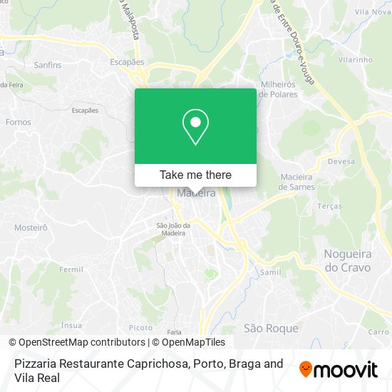 Pizzaria Restaurante Caprichosa mapa