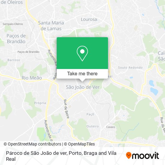 Pároco de São João de ver map