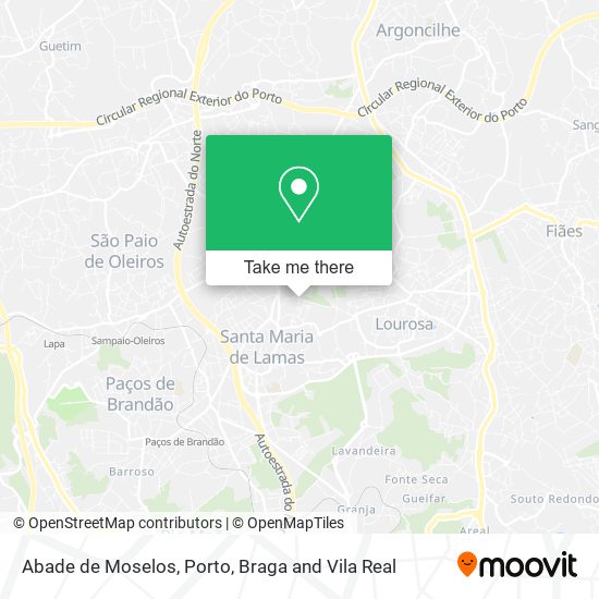 Abade de Moselos map