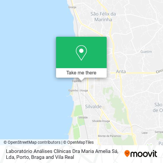 Laboratório Análises Clínicas Dra Maria Amelia Sá, Lda mapa