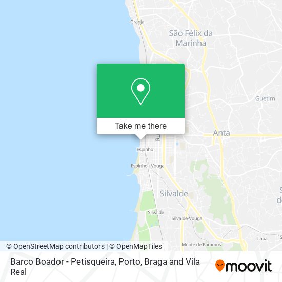 Barco Boador - Petisqueira map