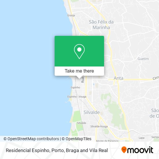 Residencial Espinho map