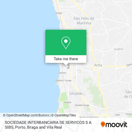 SOCIEDADE INTERBANCARIA DE SERVICOS S A SIBS map