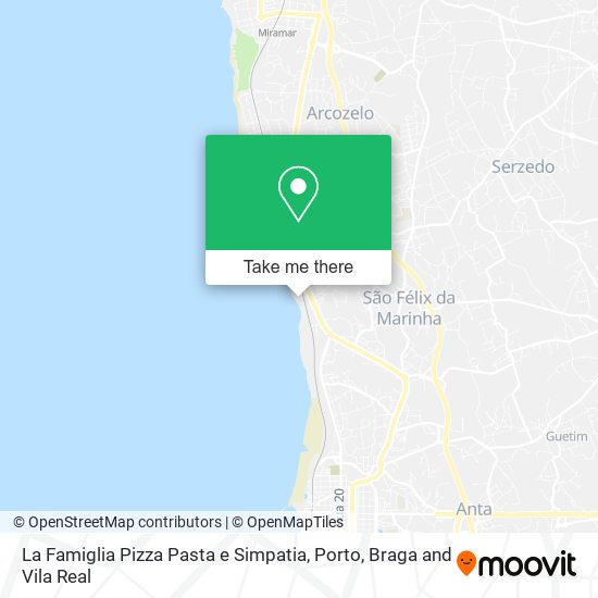 La Famiglia Pizza Pasta e Simpatia map