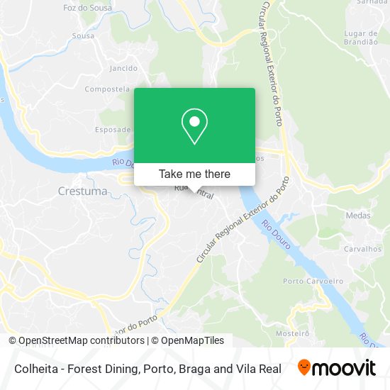 Colheita - Forest Dining map