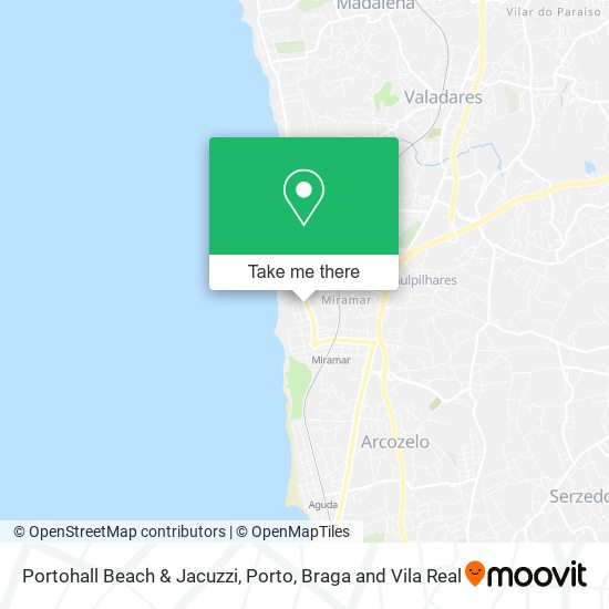 Portohall Beach & Jacuzzi map