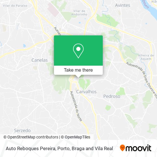 Auto Reboques Pereira mapa