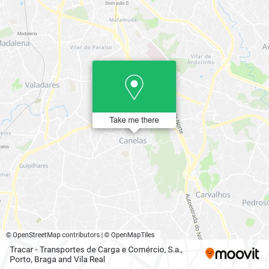 Tracar - Transportes de Carga e Comércio, S.a. map