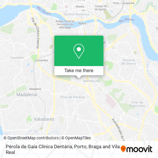 Pérola de Gaia Clínica Dentária map