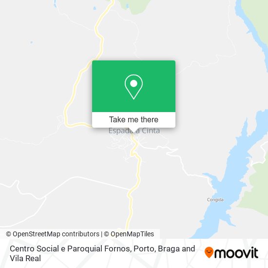 Centro Social e Paroquial Fornos mapa