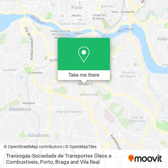 Transogás-Sociedade de Transportes Óleos e Combustíveis map