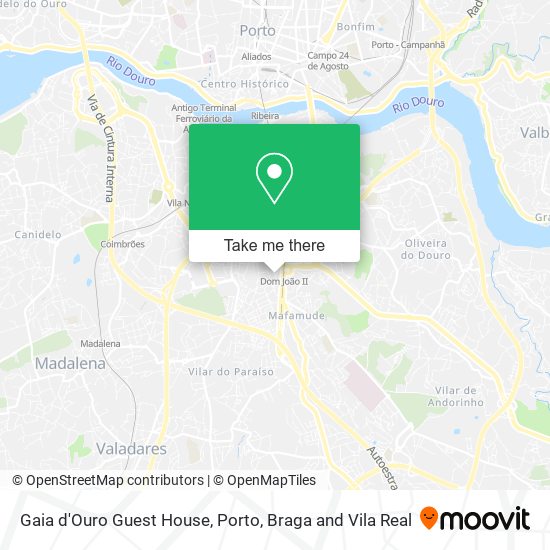 Gaia d'Ouro Guest House map