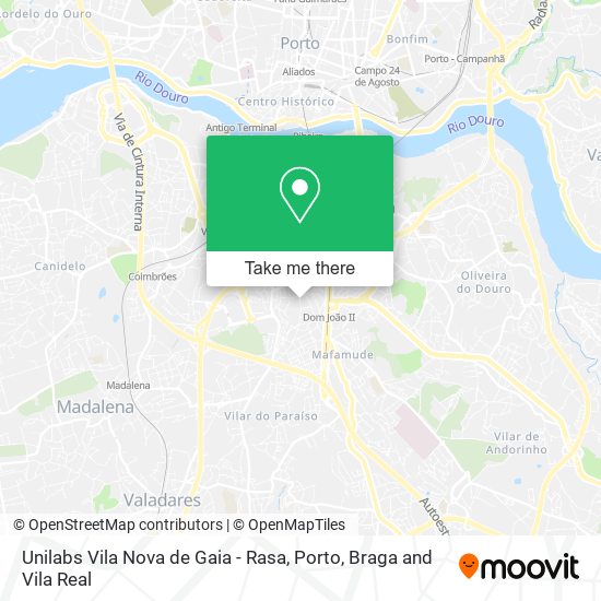 Unilabs Vila Nova de Gaia - Rasa mapa