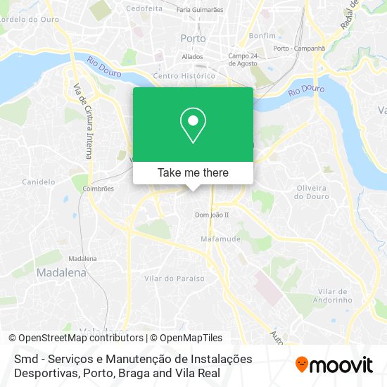 Smd - Serviços e Manutenção de Instalações Desportivas map