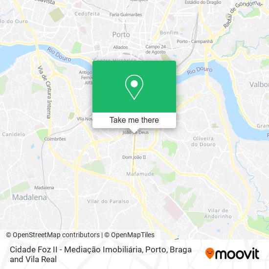 Cidade Foz II - Mediação Imobiliária map