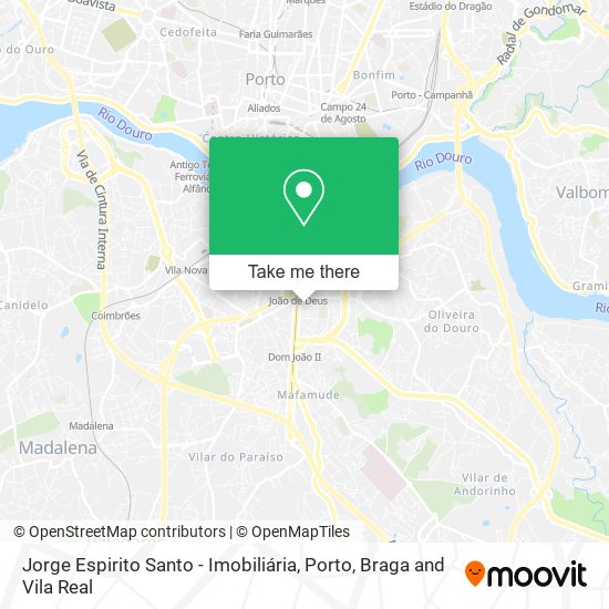 Jorge Espirito Santo - Imobiliária map