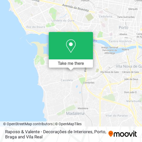 Raposo & Valente - Decorações de Interiores map