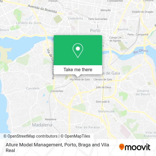 Allure Model Management map