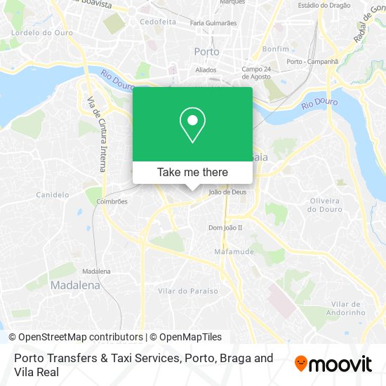 Porto Transfers & Taxi Services mapa