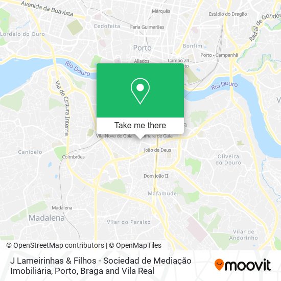 J Lameirinhas & Filhos - Sociedad de Mediação Imobiliária map