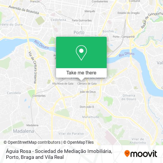 Águia Rosa - Sociedad de Mediação Imobiliária map