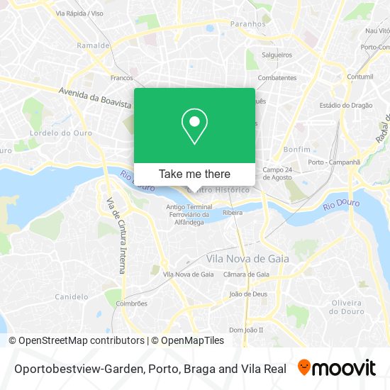 Oportobestview-Garden mapa