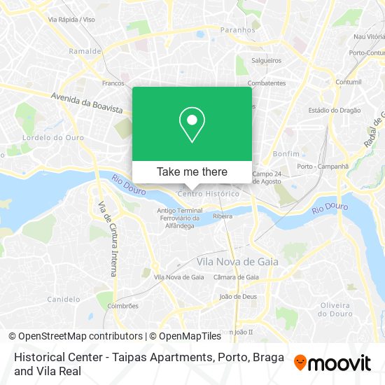 Historical Center - Taipas Apartments map
