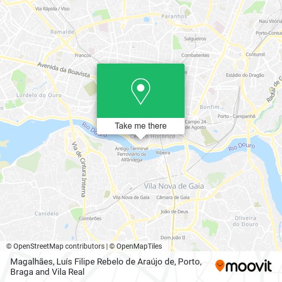 Magalhães, Luís Filipe Rebelo de Araújo de mapa