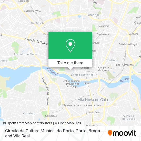 Círculo de Cultura Musical do Porto map