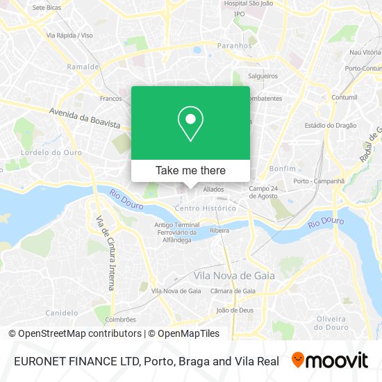 EURONET FINANCE LTD map